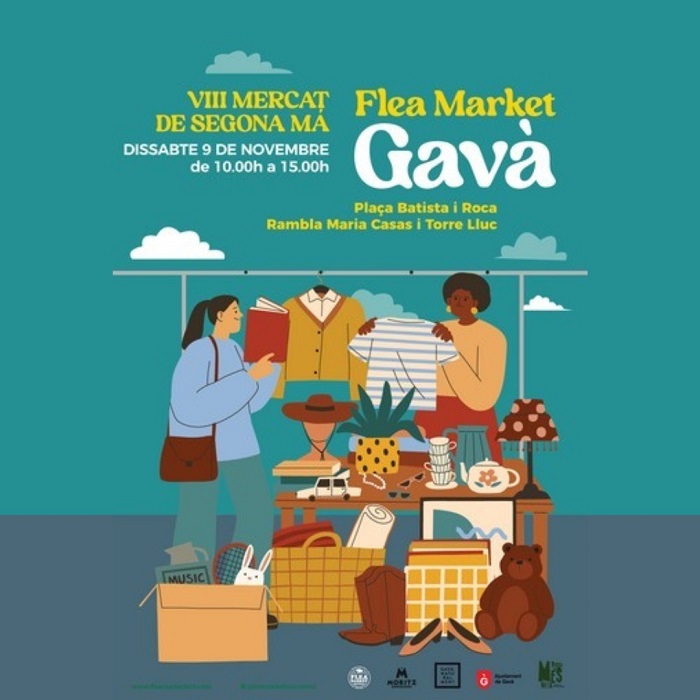 Mercado de 2a mano en Gavà el sábado 9 de noviembre